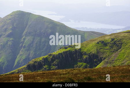 Froswick Mardale, Mauvais Bell et le lac Windermere de High Street, dans le quartier du lac. Banque D'Images