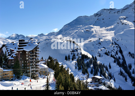 Avoriaz, alpes françaises. Banque D'Images