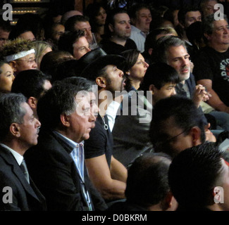 Boxeur britannique David Haye regarde l'Amir Khan Vs Marcos Maidana match de boxe le Mandalay Bay Convention Center Banque D'Images