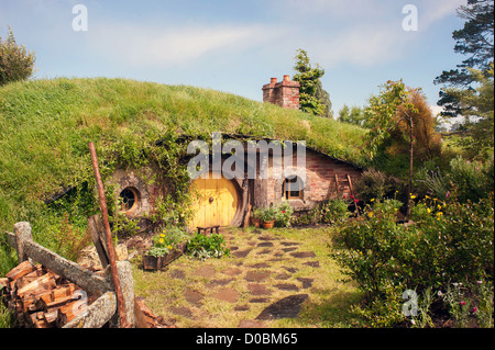 Hobbiton Movie Set Banque D'Images