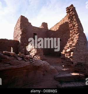 Wukoki Ruin à Wupatki National Monument, près de Flagstaff, Arizona, USA - Puebloan ancestrale / MAISON Habitation anasazi, Ruines Banque D'Images