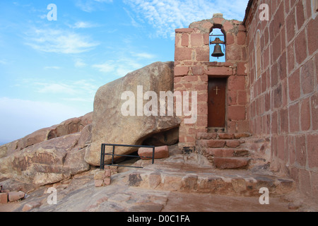 Chapelle Orthodoxe grecque sur le mont Sinaï / Moïse montagne à 2285m en Egypte Banque D'Images