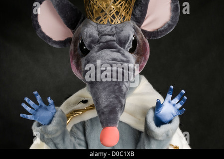 Roi des souris acteur costume play studio Banque D'Images