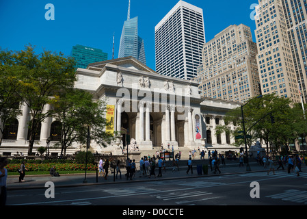 New York Public Library branche principale, Manhattan, USA Banque D'Images