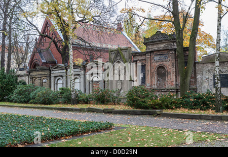 La chapelle du cimetière de l'Friedhof der Gemeinde Sophien, Mitte, Berlin Banque D'Images