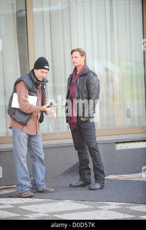 Josh Holloway un emplacement pour le tournage de la nouvelle Mission : Impossible film (MI:4) Prague, République tchèque - 14.10.10 Présentations tardives . Banque D'Images