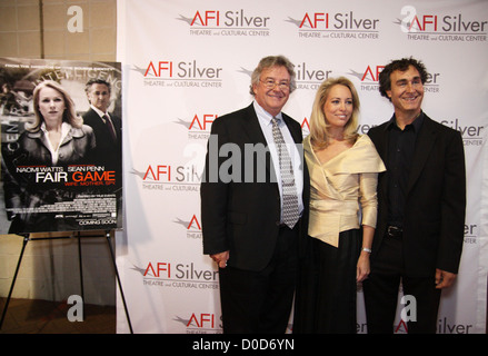 L'ambassadeur Joe Wilson, Valerie Plame-Wilson et Directeur Doug Liman Le Metropolitan Washington Council et l'American Film Banque D'Images