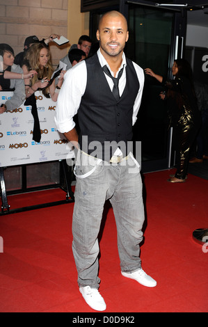 Ricky Whittle MOBO Awards 2010 qui a eu lieu à l'Echo Arena Liverpool, Angleterre - 20.10.10 Banque D'Images