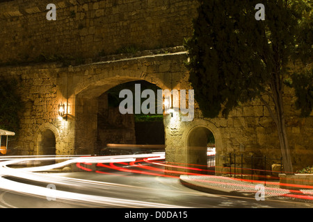 Ville médiévale de Rhodes en Grèce Banque D'Images