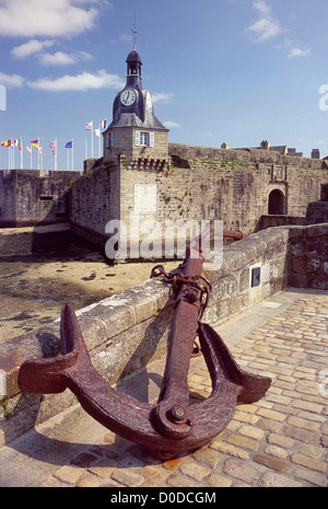 Ville historique fortifiée entrée (Ville-close de Concarneau) Banque D'Images