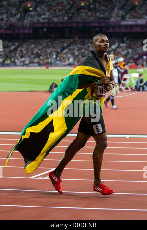 Warren Weir (JAM) lauréat bronze dans l'épreuve du 200m aux Jeux Olympiques d'été, Londres 2012 Banque D'Images