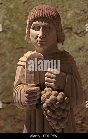 STATUE DE SAINT-VINCENT CHATEAU D'USSE du château de La Belle au Bois Dormant RIGNY USSE Indre-et-Loire (37) FRANCE Banque D'Images