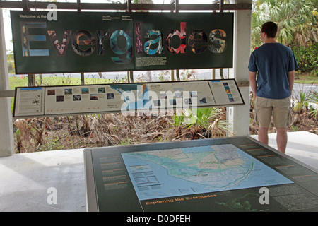 L'Everglades National Park SITE NATUREL INSCRIT AU PATRIMOINE MONDIAL PAR L'UNESCO AMÉRIQUE Etats-unis FLORIDE Banque D'Images