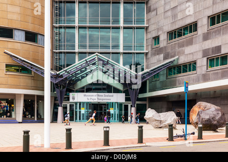 Le Musée Te Papa Tongarewa, de la Nouvelle-Zélande, Wellington. Banque D'Images