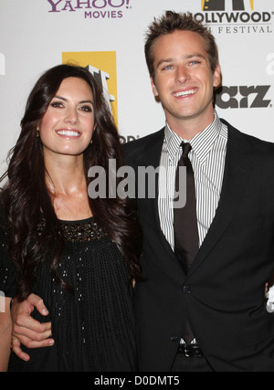 Armie Hammer et Guest 14th Annual Hollywood Awards Gala présenté par Starz a tenu le Beverly Hilton Hotel de Beverly Hills, Banque D'Images