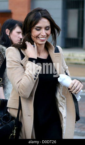 Christine Bleakley en dehors de l'ITV studios Londres, Angleterre Banque D'Images