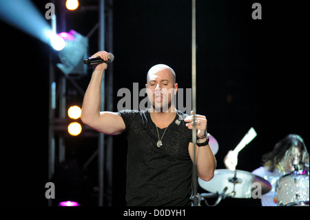 Chris Daughtry Daughtry effectuée au Grand Arena le 27 octobre pour des milliers d'impatients et les fans. La libération Banque D'Images