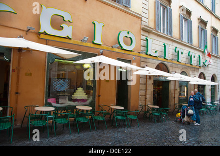 Giolitti ice cream shop gelato centro storico la vieille ville la région Lazio Rome Italie Europe centrale Banque D'Images