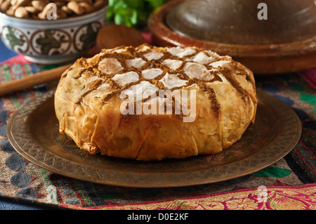 Pastilla Pigeon Pie Maroc Food Banque D'Images