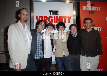 Huck Botko, Justin Kline, Jacob Davich, Matt Bennett, Zack Pearlman et Andrew Gurland KROQ spéciale 'la virginité Banque D'Images