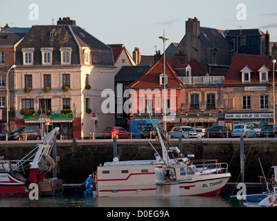 La ville portuaire de Dieppe sur la côte de la manche dans le nord de la france. Banque D'Images