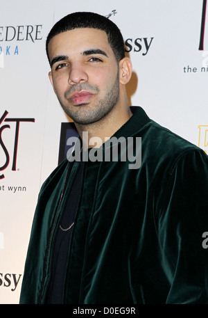 Drake Drake après travail à Rendez-vous de nuit au Wynn Resort & Casi Las Vegas, Nevada - 06.10.10 Banque D'Images