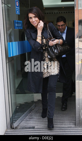 Christine Bleakley en dehors de l'ITV studios Londres, Angleterre Banque D'Images