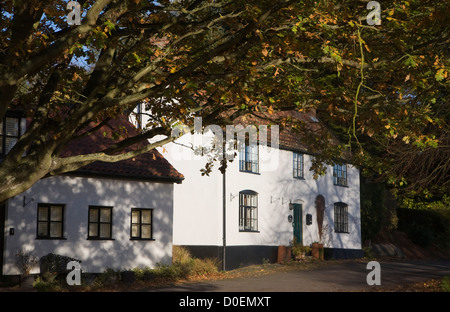 Gîte rural les feuilles d'automne Southwold, Suffolk, Angleterre Banque D'Images