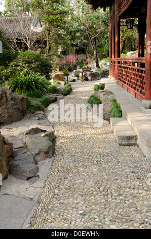 La Chine, Shanghai. 16ème siècle de la dynastie Ming Yu Yuan Gardens. Banque D'Images