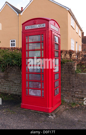 Défibrillateur en Vieux fort William, téléphone à Essex Banque D'Images