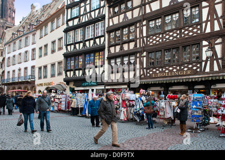 France, Alsace, Strasbourg, vie quotidienne Banque D'Images