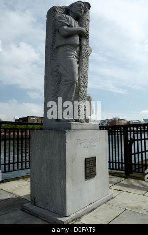 Statue Matt Talbot, Dublin. Banque D'Images