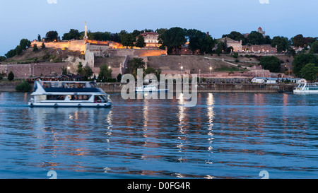 À la tombée de la forteresse de Kalemegdan Banque D'Images