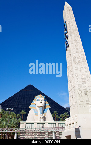 Le Luxor Hotel and Casino, Las Vegas Banque D'Images