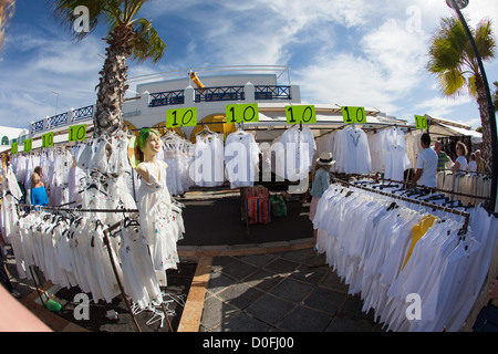 Marché de rue Marina Rubicon sur l'île de Lanzarote Banque D'Images