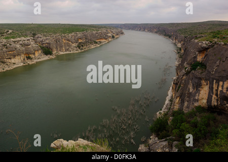 La gorge de la rivière Pecos, au-dessus du lac Amistad près de Del Rio au Texas Banque D'Images