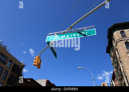 Place Saint Marc, Greenwich Village, East Village, Manhattan, New York City, USA Banque D'Images