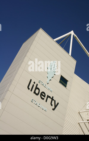 Stade Liberty, Swansea, terrain du Swansea City Football Club et l'équipe de rugby de Balbuzards, dans le sud du Pays de Galles, Royaume-Uni Banque D'Images