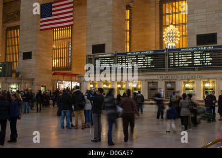 Un Grand Central Station à New York City's rush de l'après-midi. Banque D'Images