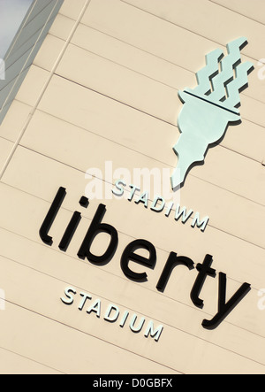 Stade Liberty, Swansea, terrain du Swansea City Football Club et l'équipe de rugby de Balbuzards, dans le sud du Pays de Galles, Royaume-Uni Banque D'Images