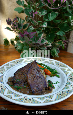 Sauté de boeuf à l'antilocapre Gage Hôtel à Marathon au Texas Banque D'Images