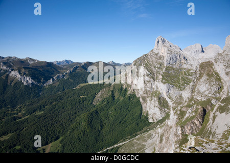 Peña Remoña, Los Urrieles - Parc National Picos de Europa, Cantabria, ESPAGNE Banque D'Images