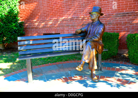 Statue de William Faulkner Mississippi Oxford MS USA Banque D'Images