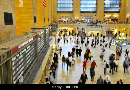 42 e Rue, Grand Central Terminal, Grand Hall, Manhattan, New York City, USA Banque D'Images