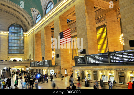 42 e Rue, Grand Central Terminal, Grand Hall, Manhattan, New York City, USA Banque D'Images