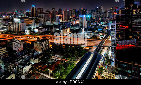 Le centre-ville de City Lights | Bangkok Banque D'Images