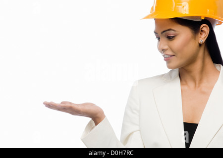 L'architecte à sa femme à Palm Banque D'Images