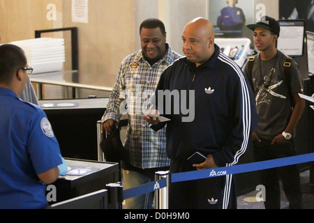 Joseph Simmons vu en passant par la sécurité à l'aéroport de LAX Los Angeles, USA - 15.09.10 Banque D'Images