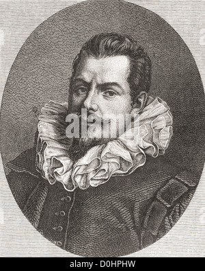 Hugo Grotius, 1583 -1645, aka Huig de Groot, Hugo Grocio ou Hugo de Groot. Juriste en la République néerlandaise. Banque D'Images