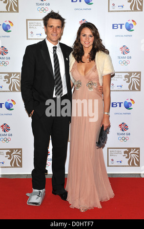 James Cracknell et Beverley Turner British Olympic Ball tenue à l'hôtel Grosvenor House. Londres, Angleterre - 24.09.10 Banque D'Images